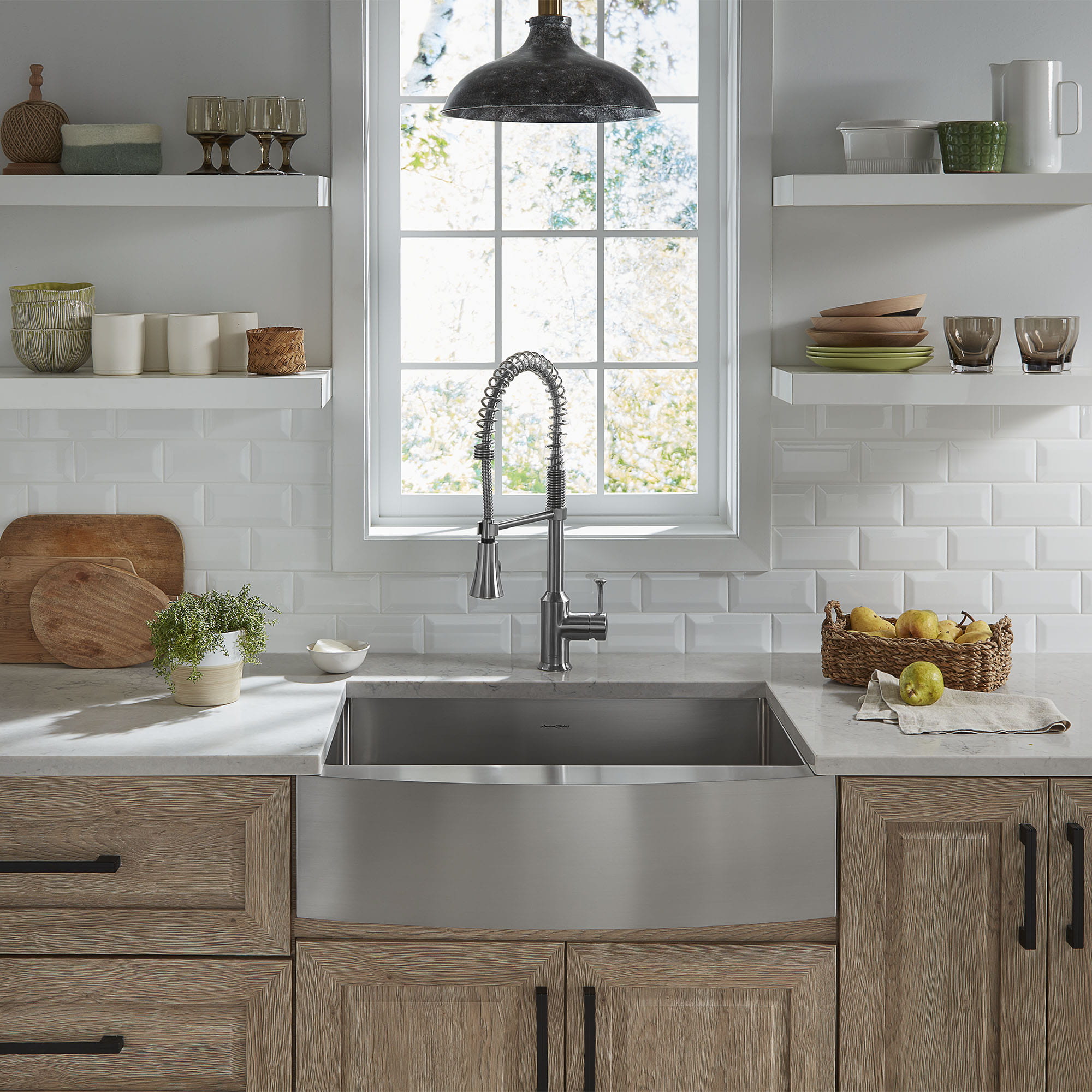 Pekoe® 30 x 22-Inch Stainless Steel Single-Bowl Farmhouse Kitchen Sink